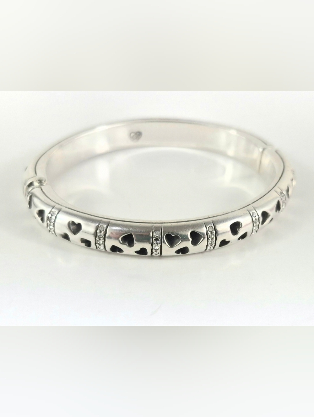 Brighton Open Heart Hinged Bangle Bracelet